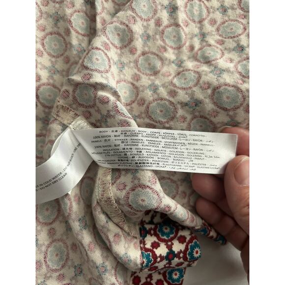 Ariat Mesquite Kimono Duster Womens Size L/XL Rust Blue Ivory Boho Festival - Picture 6 of 9